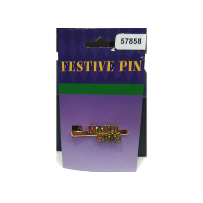 MARDI GRAS TIE TACK