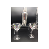 MARTINI SHAKER & GLASSES SET
