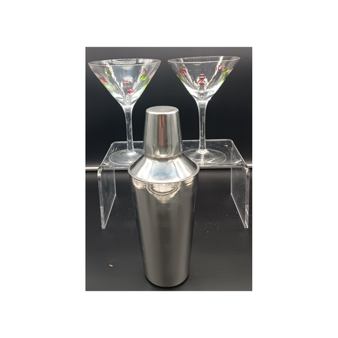 MARTINI SHAKER & GLASSES SET