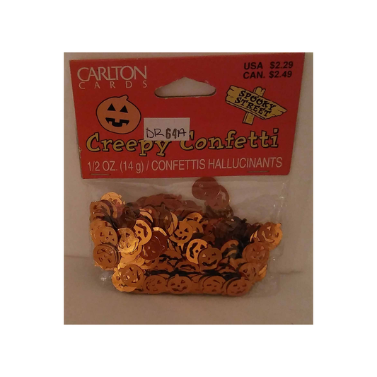 METALLIC PUMPKIN CONFETTI