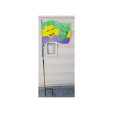 METAL MARDI GRAS GARDEN SIGN