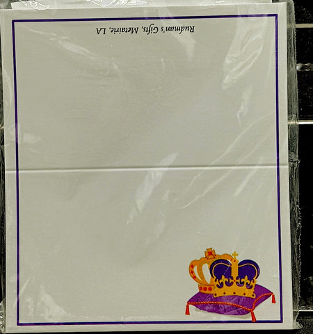 TWO CROWNS ON A PILLOW PLACE CARDS