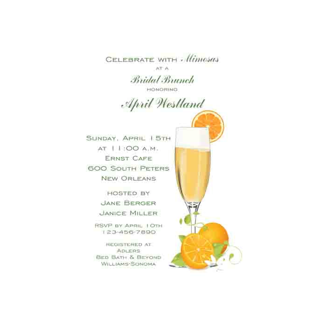 MIMOSA CUSTOM INVITATION