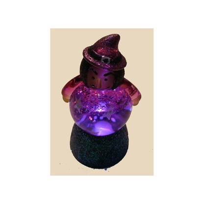 MINI LIGHT UP WITCH WATER GLOBE