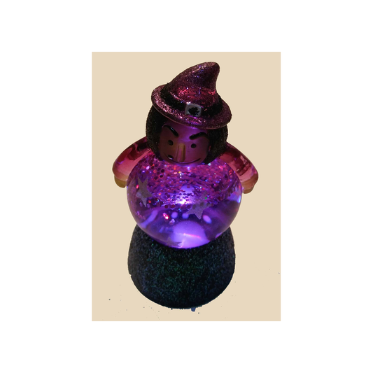MINI LIGHT UP WITCH WATER GLOBE