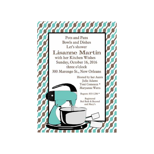 MIXER CUSTOM INVITATION