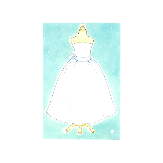 MODERN BRIDE MANNEQUIN - BLANK STOCK INVITATION