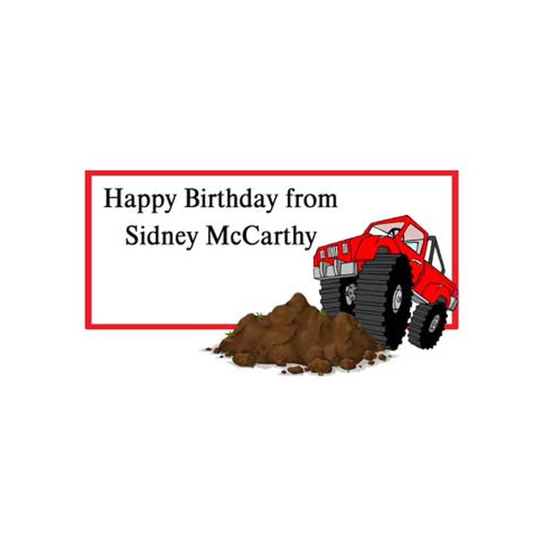 MONSTER TRUCK PERSONALIZED GIFT OR CALLING CARDS