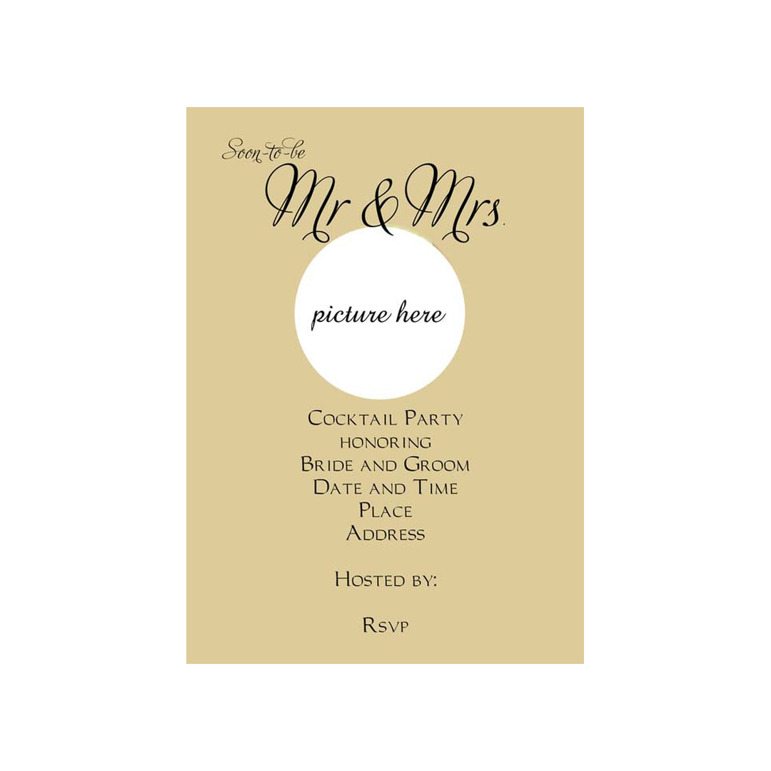 MR. AND MRS. PHOTO CUSTOM INVITATION
