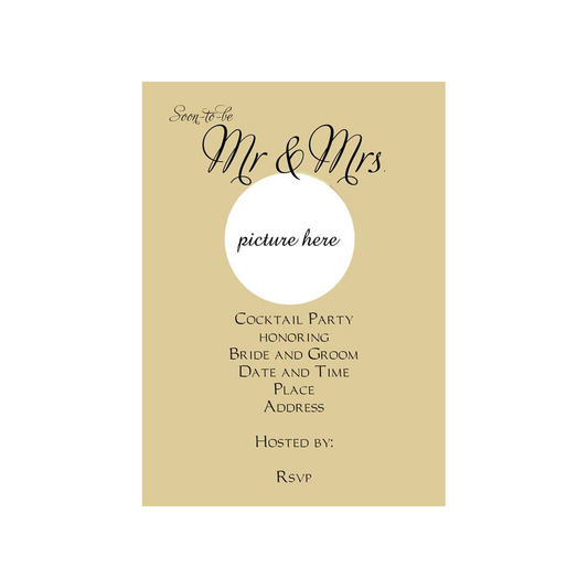 MR. AND MRS. PHOTO CUSTOM INVITATION