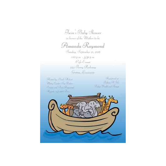 NOAH'S ARC CUSTOM INVITATION