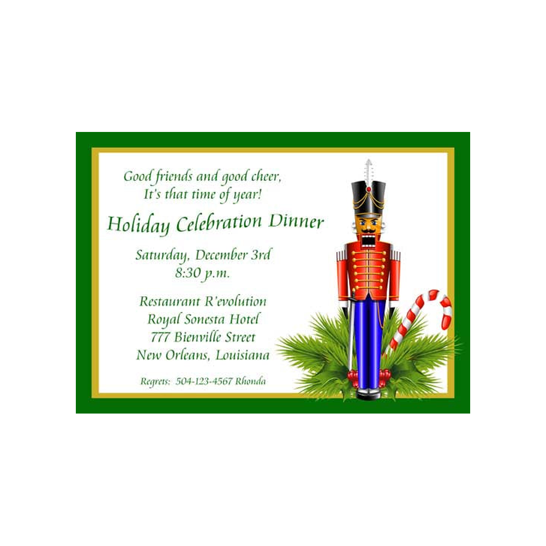 NUTCRACKER CUSTOM INVITATION