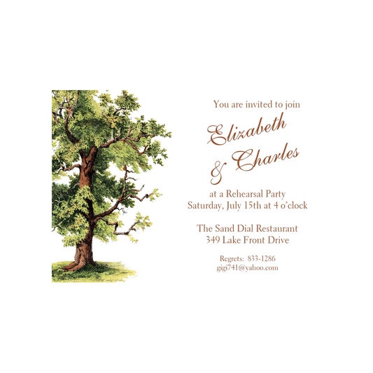 OAK TREE 2 CUSTOM INVITATION
