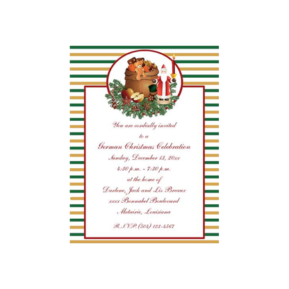 OLD WORLD SANTA 2 CUSTOM INVITATION