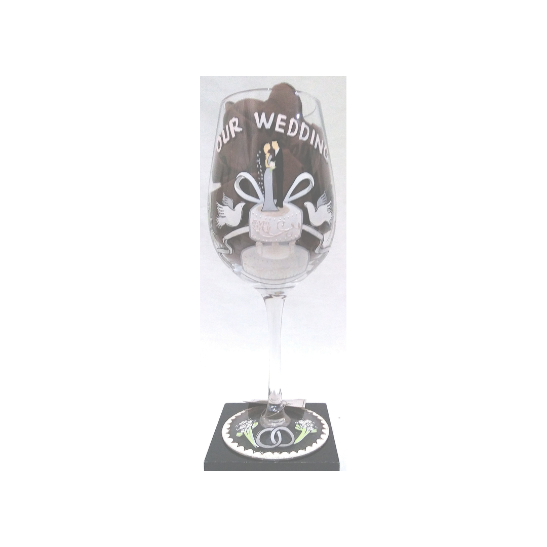 OUR WEDDING WINE GLASS