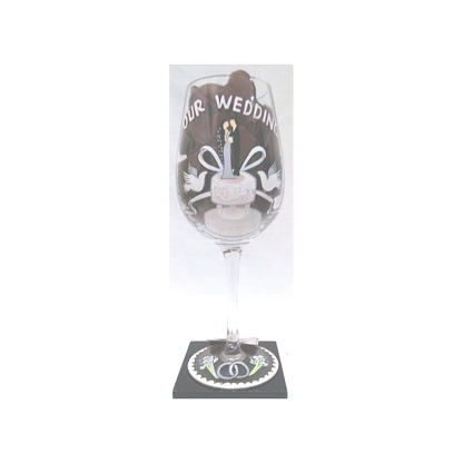 OUR WEDDING WINE GLASS