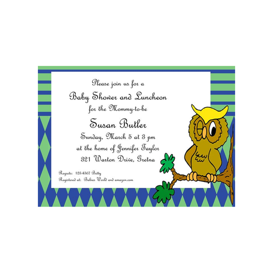 OWL CUSTOM INVITATION