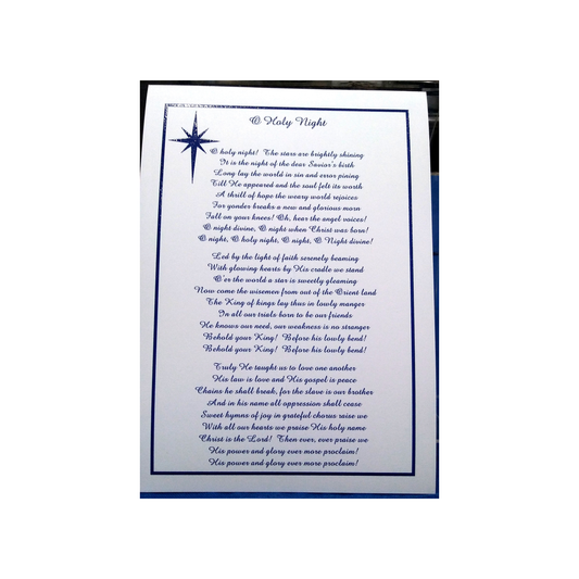 O HOLY NIGHT CARD