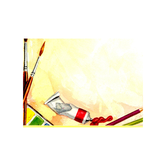 PAINT TUBES - BLANK STOCK INVITATIONS