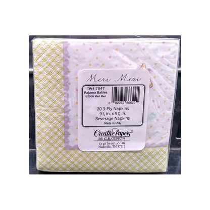 PAJAMA BABIES PAPER BEVERAGE NAPKINS