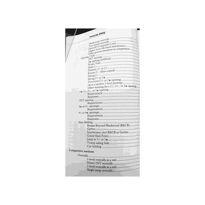 PARTNERSHIP BIDDING WORKBOOK