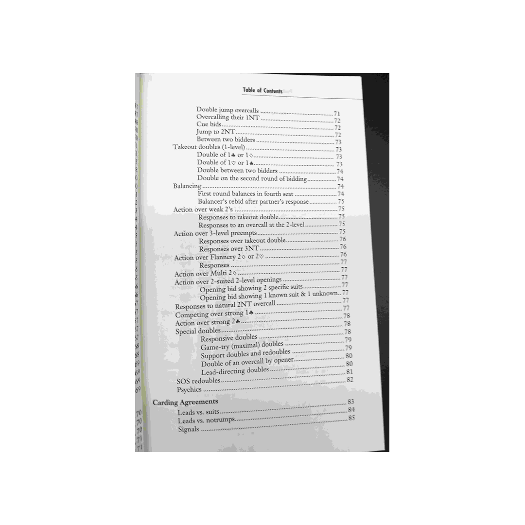 PARTNERSHIP BIDDING WORKBOOK