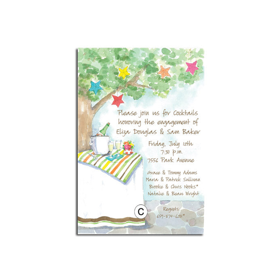 PATIO PARTY - BLANK STOCK INVITATION