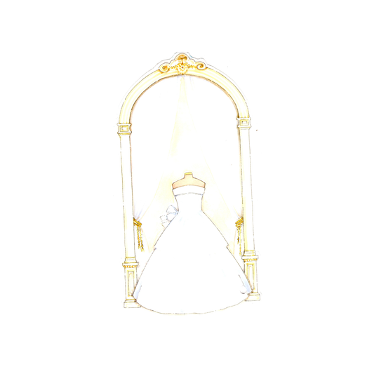 PERFECT GOWN - BLANK STOCK INVITATION