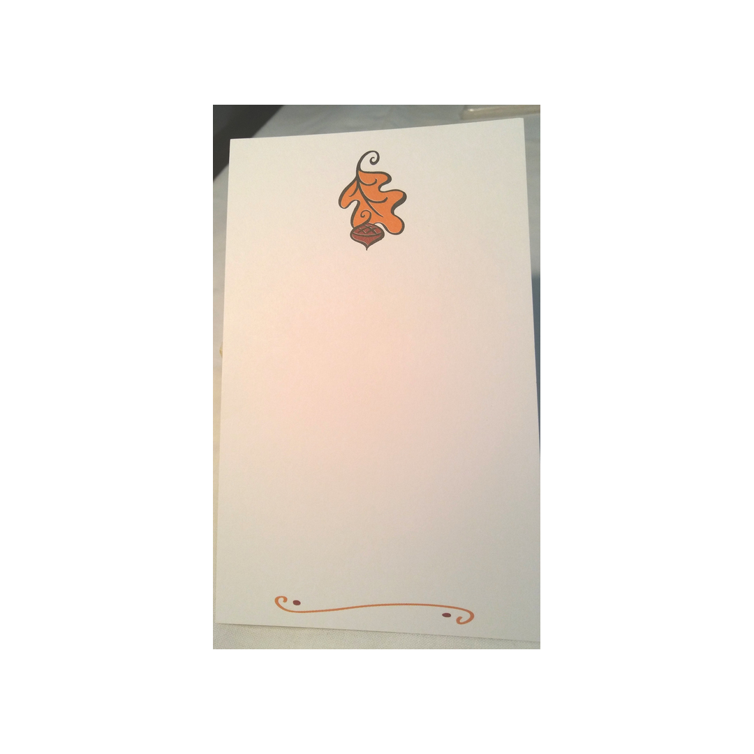 PETITE FALL LEAF - BLANK STOCK INVITATION