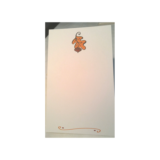 PETITE FALL LEAF - BLANK STOCK INVITATION