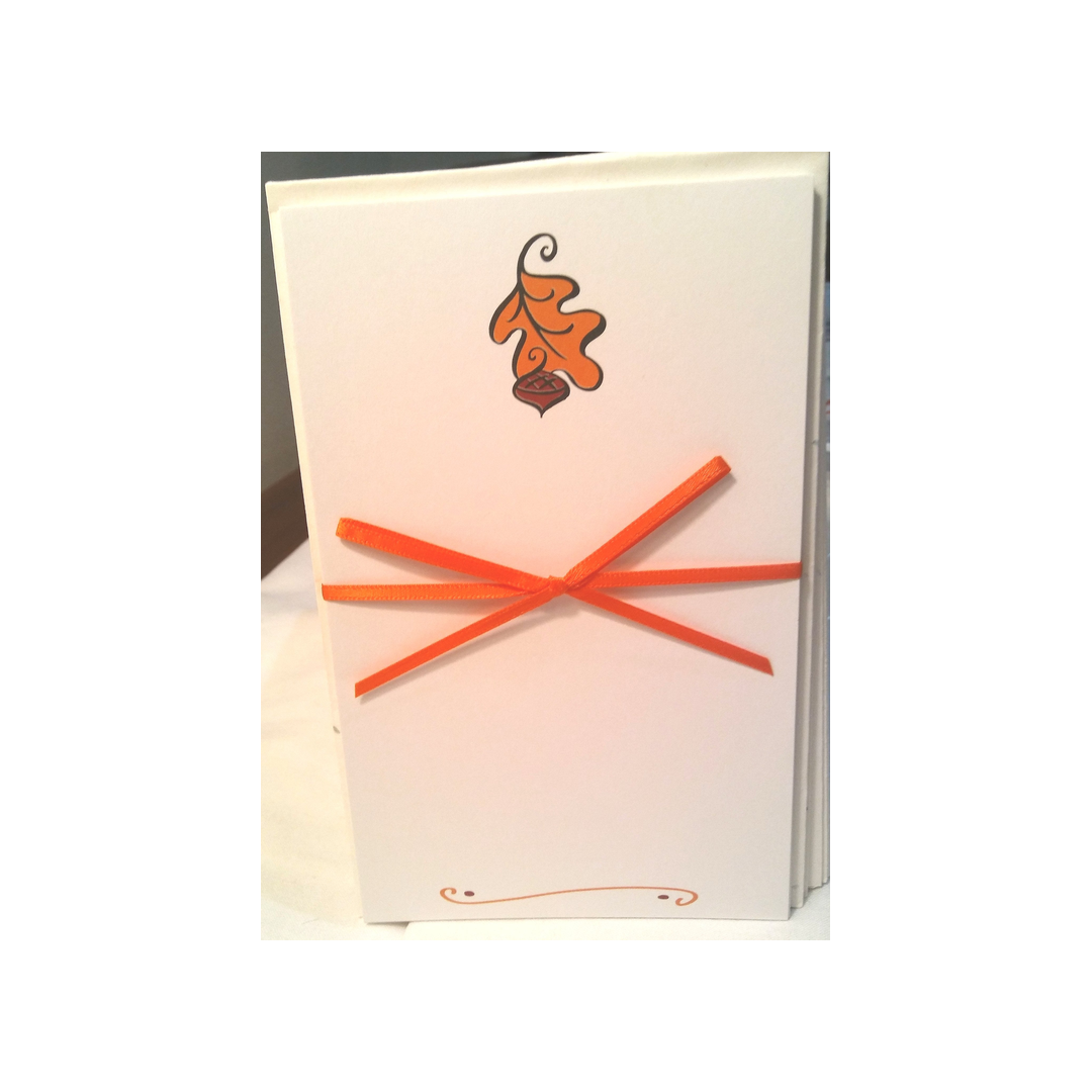 PETITE FALL LEAF - BLANK STOCK INVITATION