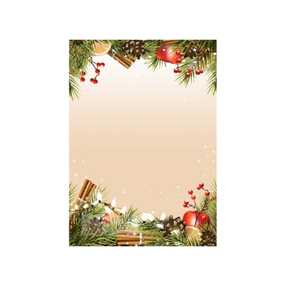 PINECONES AND APPLES CUSTOM INVITATION
