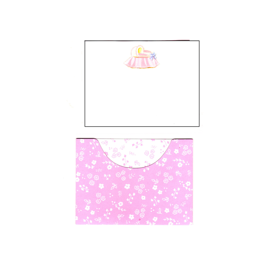 PINK BASSINET - BLANK INVITATION