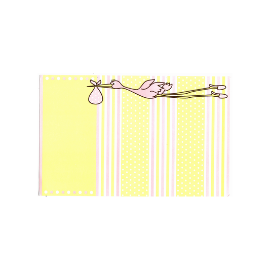 PINK STORK - BLANK INVITATION
