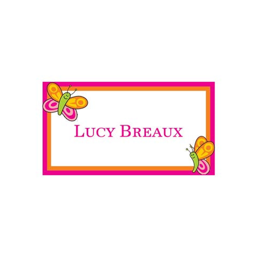 PLAYFUL BUTTERFLIES PERSONALIZED GIFT OR CALLING CARDS