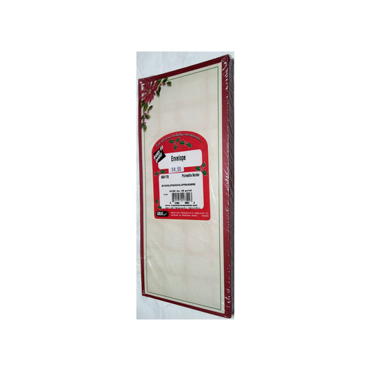 POINSETTIA BLOOM ENVELOPES