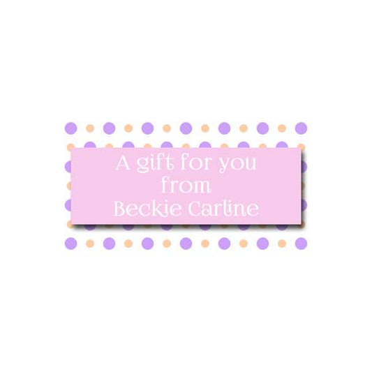 POLKA DOTS AND BAND PERSONALIZED GIFT OR CALLING CARDS