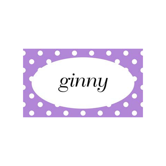 POLKA DOTS PERSONALIZED GIFT OR CALLING CARDS