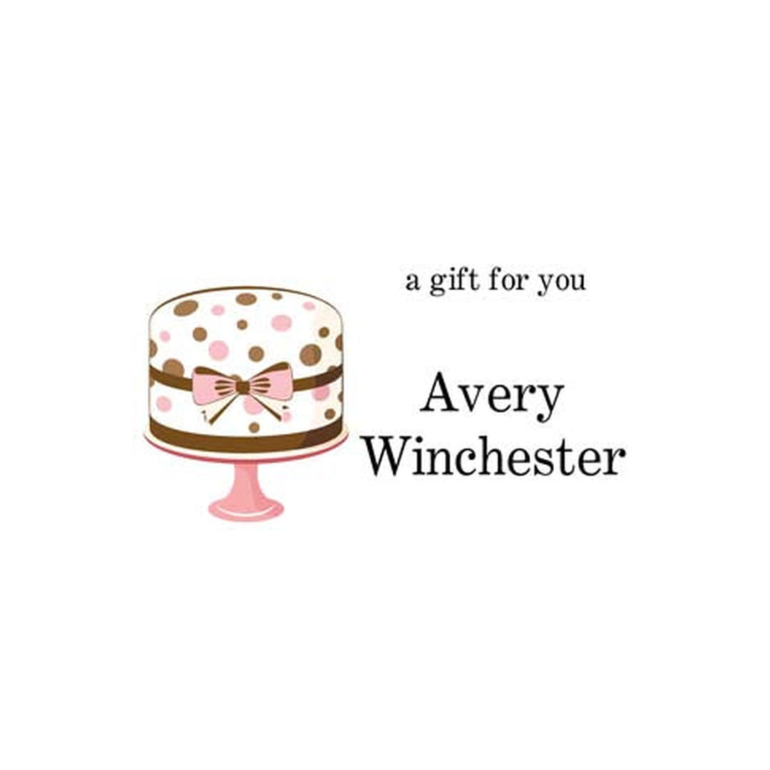 POLKA DOT CAKE PERSONALIZED GIFT OR CALLING CARDS