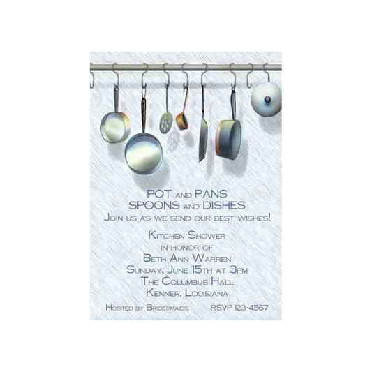 POT RACK CUSTOM INVITATION