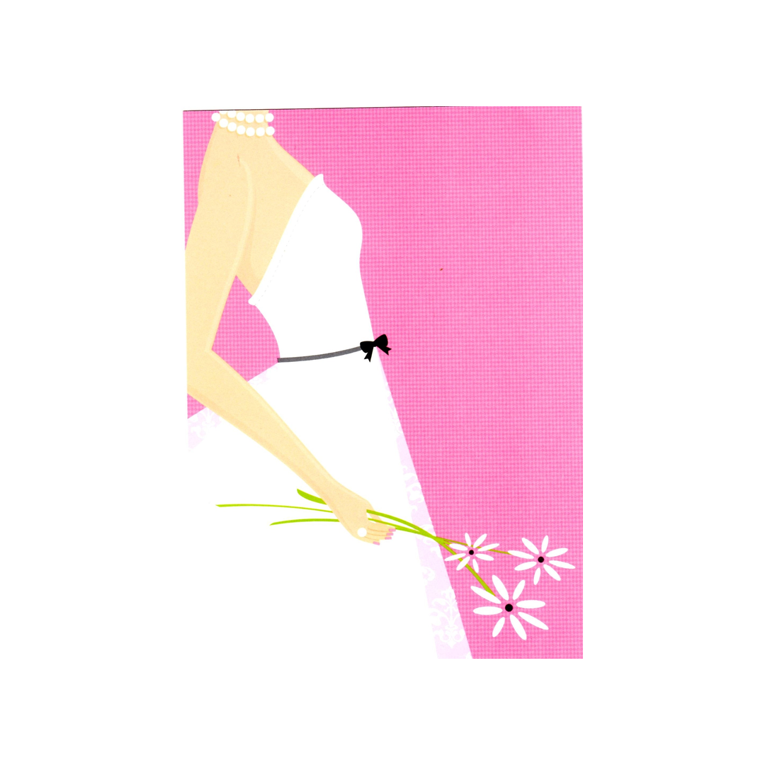 PRETTY IN PINK BRIDE - BLANK STOCK INVITATION