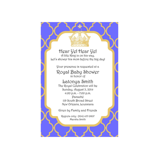 PRINCE-PRINCESS CUSTOM INVITATION