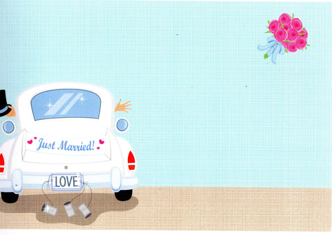 JUST MARRIED LIMO - BLANK INVITATION