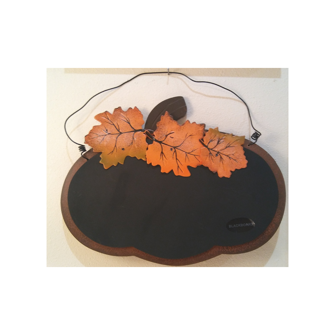 PUMPKIN BLACKBOARD WITH HANGER