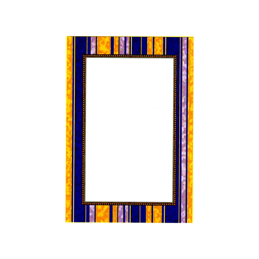 PURPLE GOLD STRIPE - BLANK STOCK INVITATION