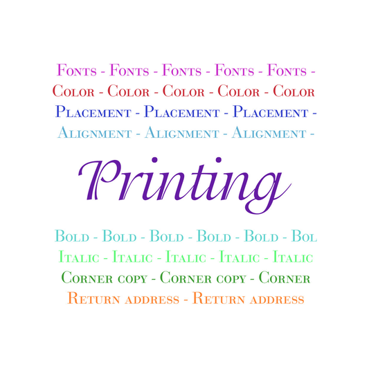 Printing Services Add-On for BLANK STOCK