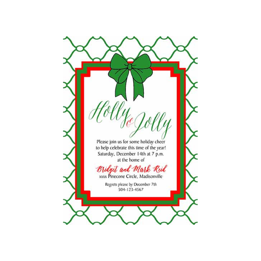 QUAD AND MOD CHRISTMAS CUSTOM INVITATION