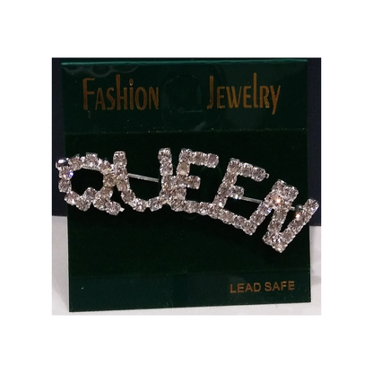 QUEEN RHINESTONE PIN/BROOCH
