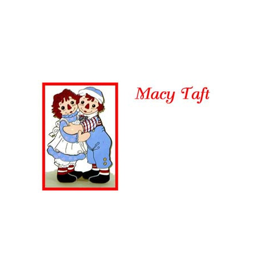RAGGEDY ANN AND ANDY DOLLS PERSONALIZED GIFT OR CALLING CARDS