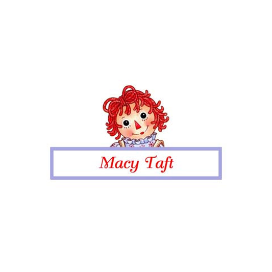 RAGGEDY ANN DOLL HEAD SHOT PERSONALIZED GIFT OR CALLING CARDS